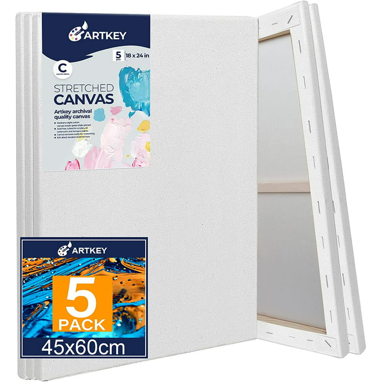 PHOENIX Black Canvas Boards for Painting - 8x10 Inch, 6 Pack - Paint  Canvases Gesso Primed Cotton Acid Free, Blank Flat Canvas Panel for  Acrylic, Oil