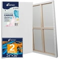 thumbnail image 1 of Artkey Stretched Canvas, 24"x36"-2 Pack,100% Cotton Acid-Free White Canvas Boards , Gift for Adult & Kids 3-15 Years Old, 1 of 6