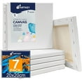 thumbnail image 1 of Artkey Stretched Canvas, 8"x8"-7 Pack,100% Cotton Acid-Free White Canvas Boards, Gift for Adult & Kids 3-15 Years Old, 1 of 7