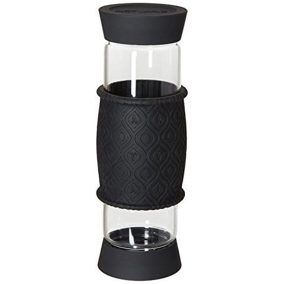 Artland 19 oz Glass Tea Infuser, Black