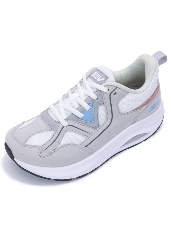 Wide Toe Box Shoes Women Walking Shoes with Arch Support Plantar Fasciitis Orthotic Sneakers for Arch and Heel Pain Relief, Size 8.5