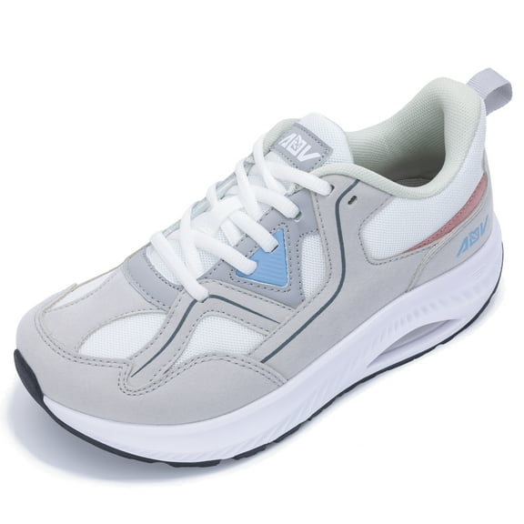 Artlea Wide Toe Box Shoes Women Walking Shoes with Arch Support Plantar Fasciitis Orthotic Sneakers for Arch and Heel Pain Relief, Size 6