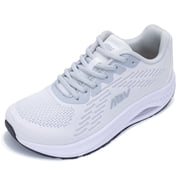 Wide Toe Box Shoes Womens Walking Shoes with Arch Support Plantar Fasciitis Orthotic Sneakers for Arch and Heel Pain Relief, Size 10
