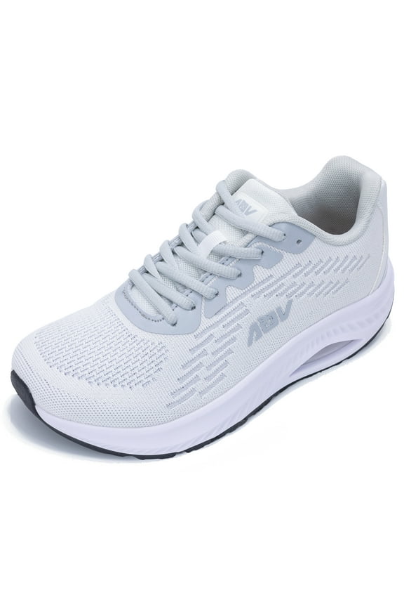 Wide Toe Box Shoes Womens Walking Shoes with Arch Support Plantar Fasciitis Orthotic Sneakers for Arch and Heel Pain Relief, Size 8.5