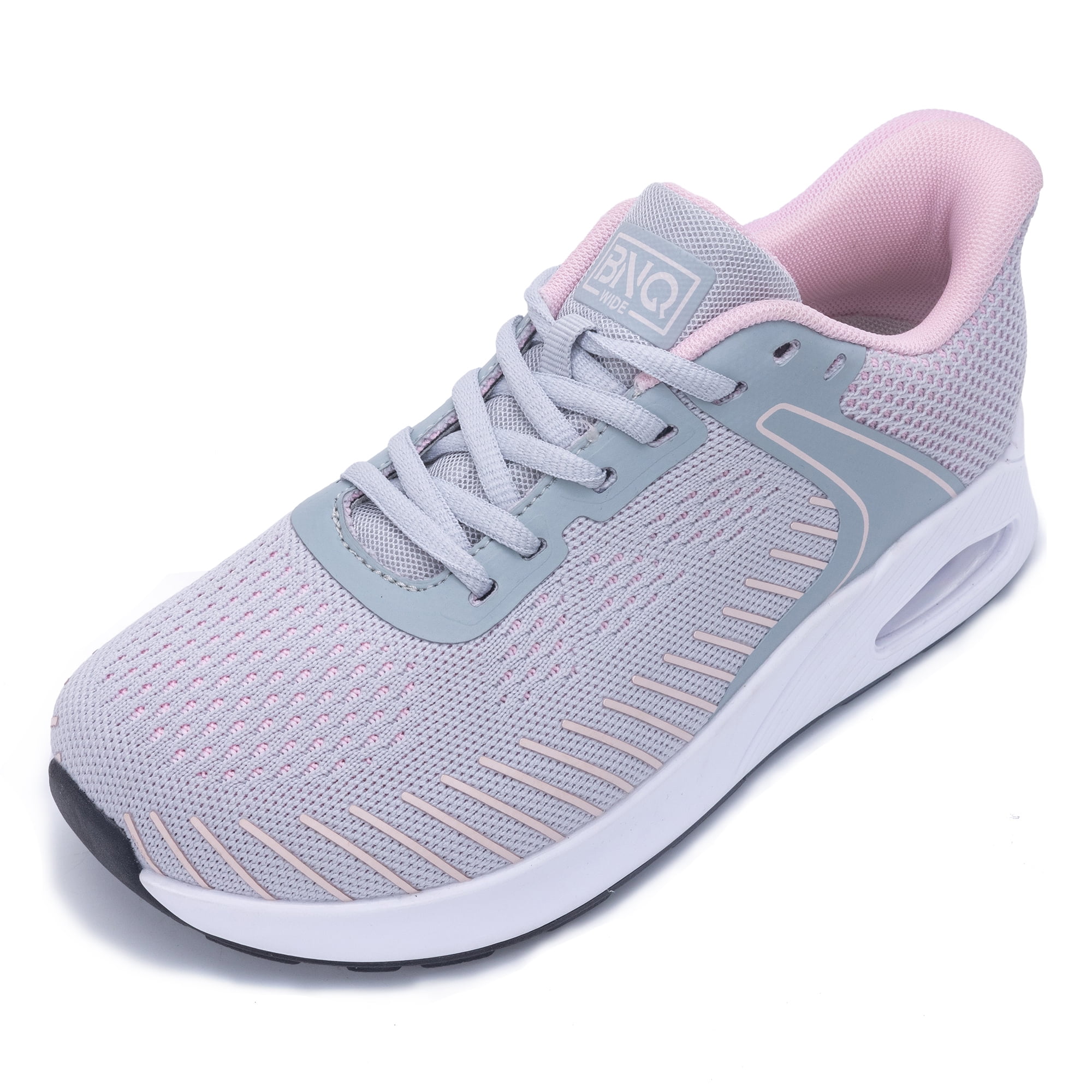 Women's Easy On Wide Toe Box Running Shoes - Comfortable Walking Sneakers With Breathable Upper