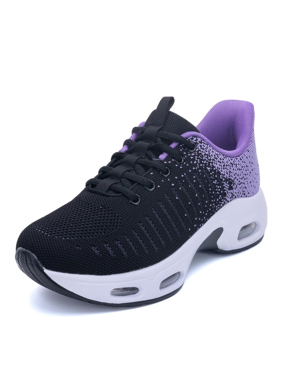 Women’s Slip on Walking Sneakers Cushioning Tennis Shoes with Arch Support for Workout