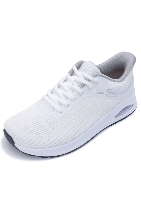 Womens Wide Toe Box Shoes Walking Sneakers with Arch Support Slip On Fashion Tennis Shoes for Long-time Walking, US Size 8