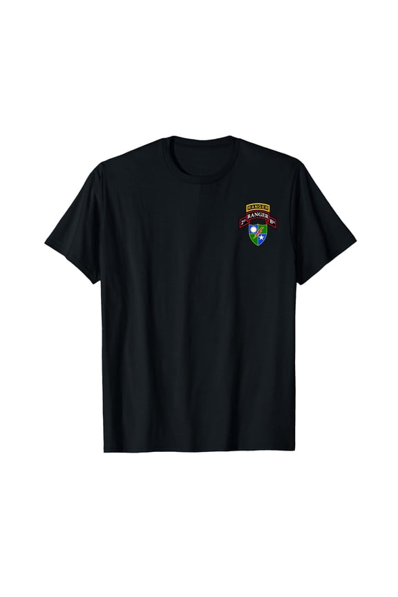 Men's Cotton T-Shirt, 75th Ranger Regiment 2nd Ranger Battalion Veteran Graphic Tee