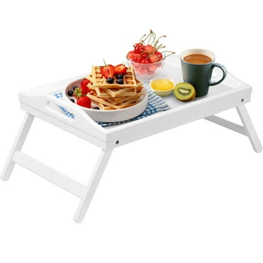 Artmallle Bed Tray Table with Folding Legs,Bamboo Breakfast in Bed for TV Table, Laptop Computer Tray,Eating,Snack Tray(Bamboo)
