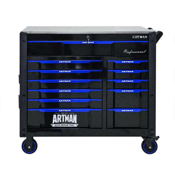 ARTMAN 12-Layer Drawer Multi-Purpose Tool Car, Rolling, 44.10 x 17.91 x 39.37 Inches, 1 Pack