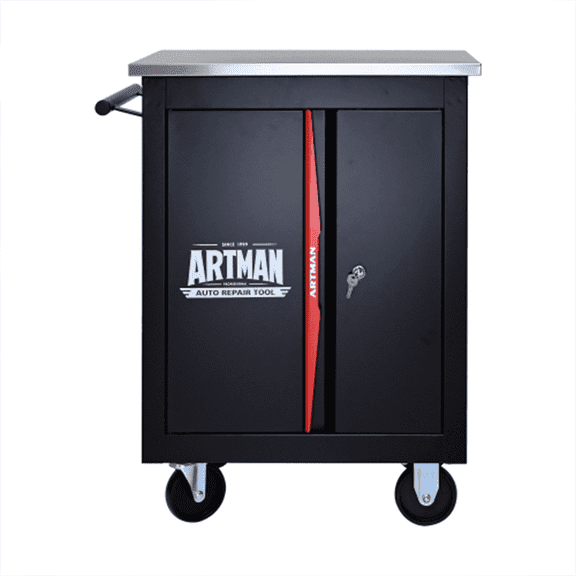 ARTMAN Double-Door Tool Chest, Heavy Duty Tool Cart ,Steel Rolling Tool Box for Workshop Garage Repair Shop