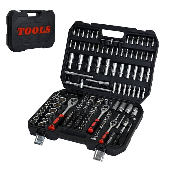 Artman Tool Set - Socket and Ratchet Wrench Toolbox, 171pcs Tool Box, Universal Home Car Repair Tool Set for Men and, Perfect for Homeowners, DIY Enthusiasts, and Mechanics