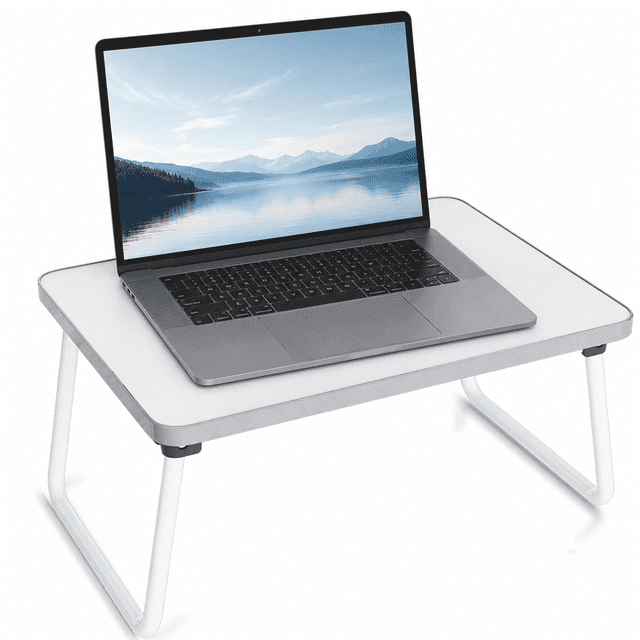 Now Leg Computer Artmeer Foldable Lap Desk for Bed, Portable Laptop Table with Folding ...