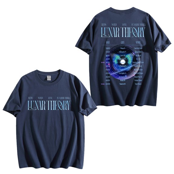 Artms Lunar Theory World Tour 2025 Cotton Tshirt Hip Hop Short Sleeve Fashion Tops Tees