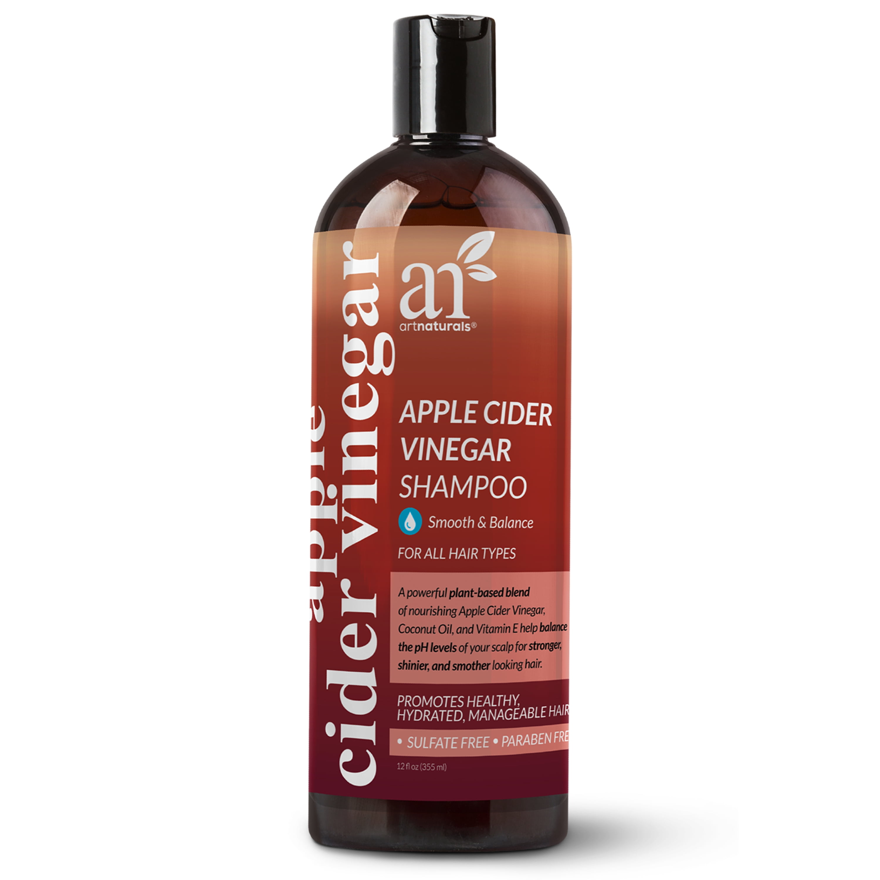 ArtNaturals Apple Cider Vinegar Shampoo, 12 oz / 355 ml - Walmart.com