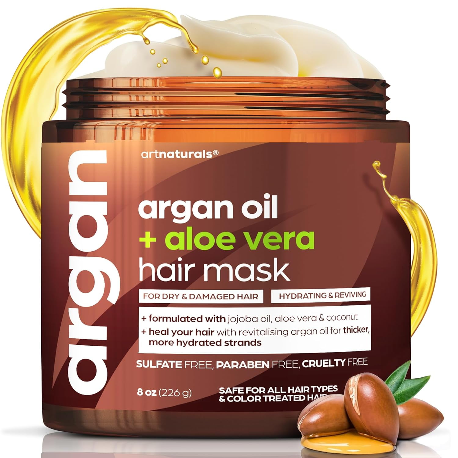 Artnaturals Argan Hair Mask Conditioner (8 Oz/226g) Deep