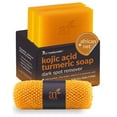 thumbnail image 1 of Artnaturals Kojic Acid Soap (2 pack X 142g Turmeric Bars) (includes African Net Sponge), 1 of 5