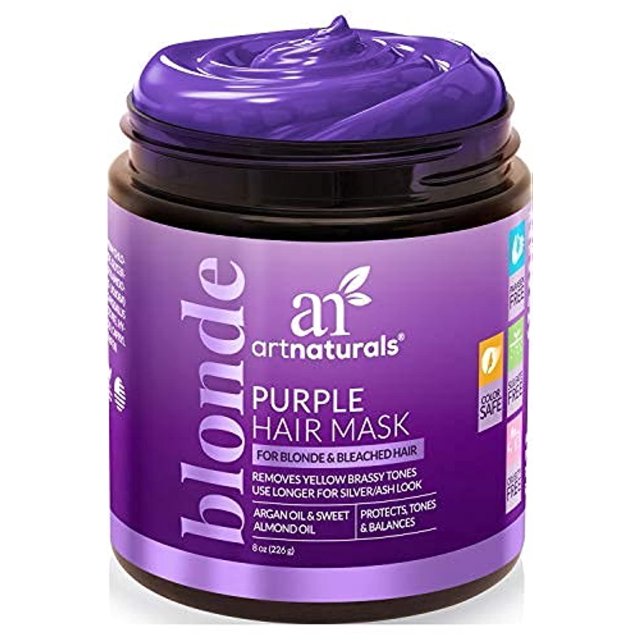 Artnaturals Purple Hair Mask for Blonde, Silver & Platinum Hair