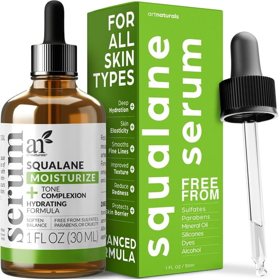 Artnaturals Squalane Oil Multipurpose Serum Moisturizing for Skin (1 oz)