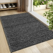 Artnice 16"x24" Door Mat for Outside Entry, Non Slip Rubber Backed Welcome Mats, Waterproof Resist Dirt Outdoor Mats for Front Door, Gray