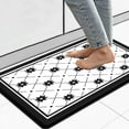 thumbnail image 1 of Artnice 17.5 x 32" Black and White Kitchen Mats, Cushioned Anti Fatigue Kitchen Rugs, Waterproof Non Slip Floor Mats for Home Decor, Geometric Pattern, 1 of 9