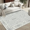 thumbnail image 1 of Artnice 5x7 Area Rug for Living Room, Vintage Boho Washable Area Rug Non Slip, Accent Carpet Low pile Retro Floral Print Rugs for Home Décor, Gray, 1 of 7