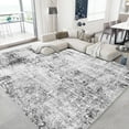 thumbnail image 1 of Artnice 8x10 Rugs for Living Room, Modern Abstract Area Rugs, Non Slip Washable Rugs Indoor Distressed Carpet Mats for Home Decor, Gray, 1 of 7