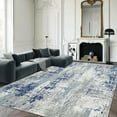thumbnail image 1 of Artnice Modern Abstract Area Rugs for Living Room 8x10, Non Slip Machine Washable Rugs, Soft Indoor Distressed Rugs Large Carpet Mats for Home Decor, Navy Blue, 1 of 7
