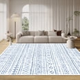thumbnail image 1 of Artnice 8x10 Large Area Rugs for Living Room, Boho Washable Rug Non Slip, Modern Geometric Neutral Carpet Soft Rugs for Bedroom, Office, Home Décor, Blue, 1 of 7