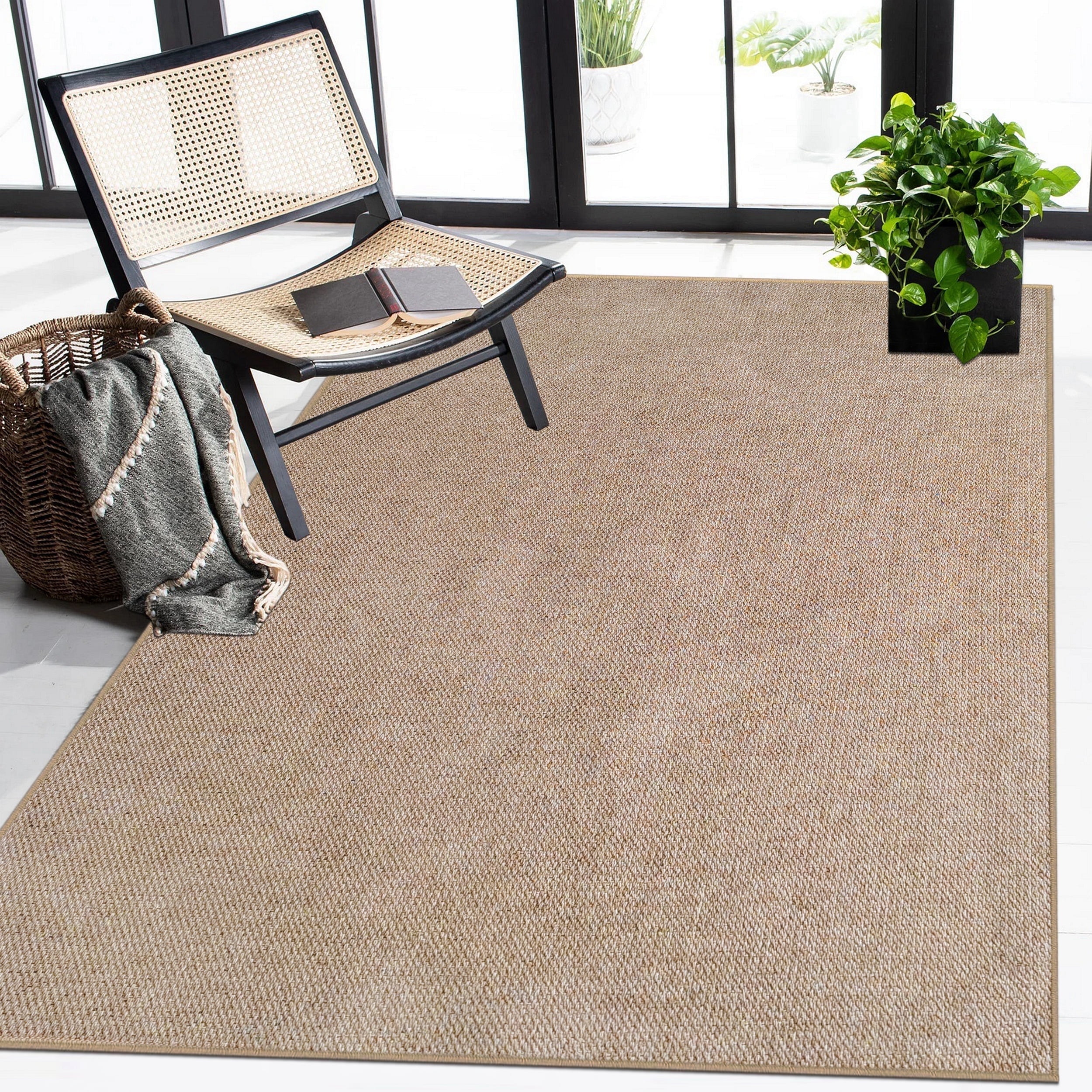 Artnice Area Rug 3'x5' for Entryway Washable Rugs, Farmhouse Outdoor Rugs with Non Slip Backing, Easy Jute Woven Carpet Mats for Indoor, Home Dcor