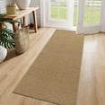 thumbnail image 1 of Artnice Hallway Runner Rug 2x6 Ft, Faux Jute Rug Farmhouse Washable Rug, Non Slip Floor Mats for Kitchen, Entryway, Brown, 1 of 6