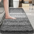 thumbnail image 1 of Artnice Microfiber Washable Bathroom Rugs, 24"x59" Gray Absorbent Bath Mats, Non-Slip Plush Ultra Soft Bathroom Mats, 1 of 9