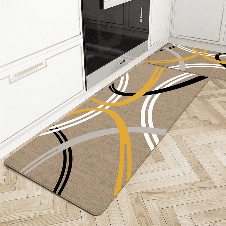 Artnice Anti-Fatigue Kitchen Mats 1 Piece, Modern Abstract Design