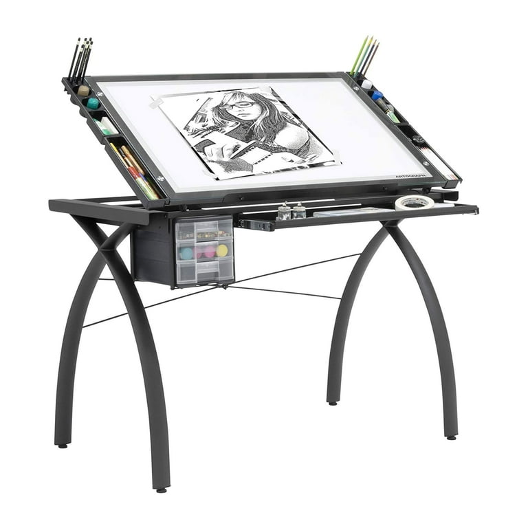 Futura glass drafting table discount