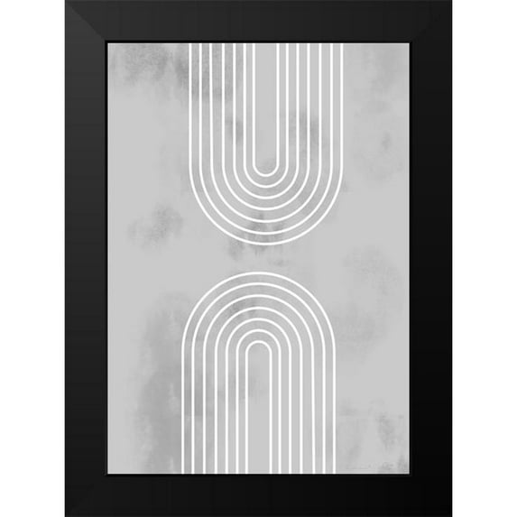 Artographie Studio 14x18 Black Modern Framed Museum Art Print Titled - Archs in Ice