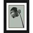 thumbnail image 1 of Artographie Studio 17x24 Black Ornate Wood Framed with Double Matting Museum Art Print Titled - Monstera Teal 02, 1 of 4