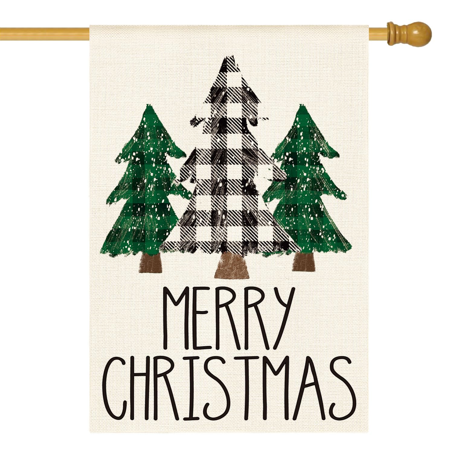 Artoid Mode Merry Christmas House Flag Double Sided 28 x 40 Inch