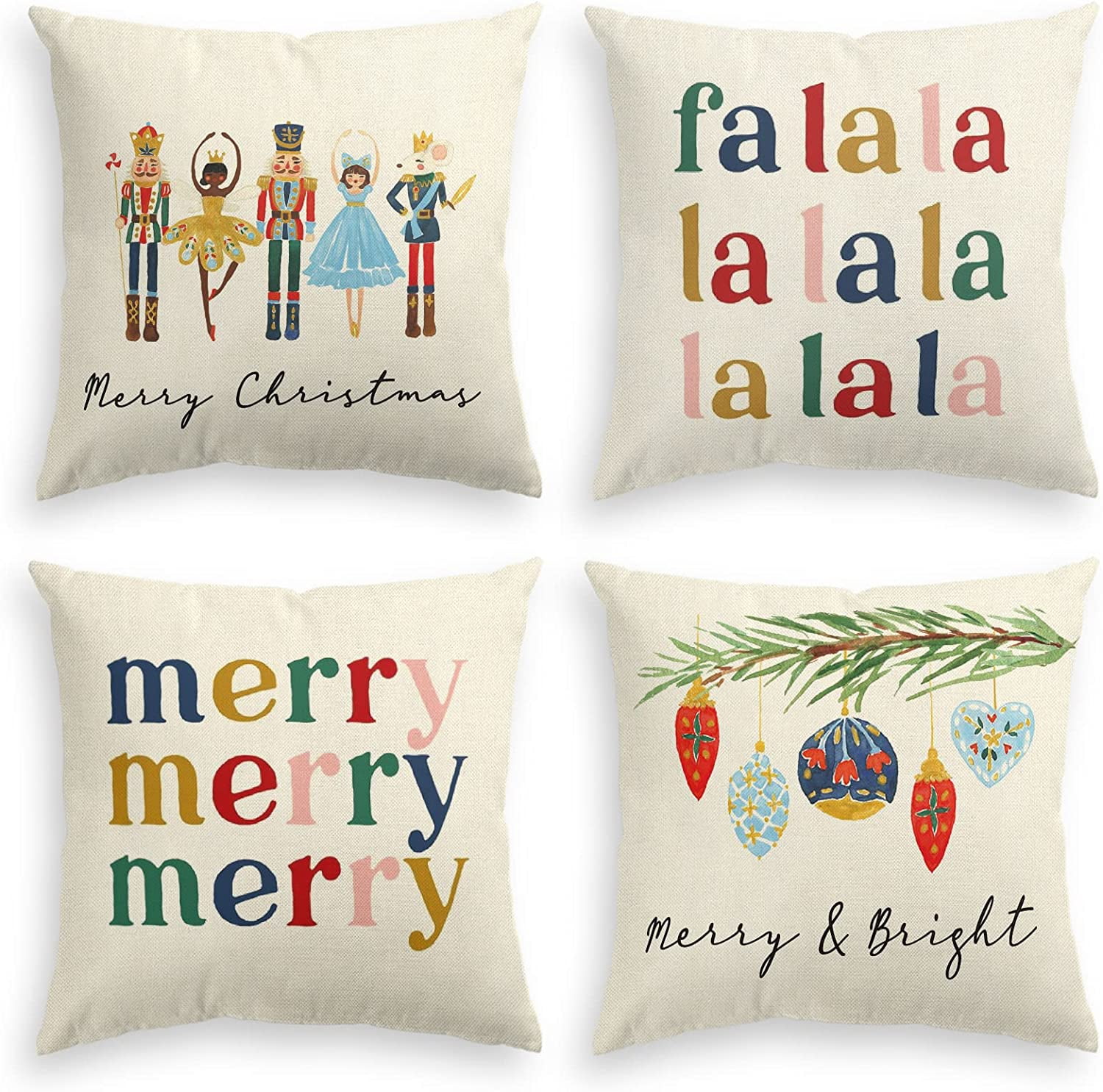 https://i5.walmartimages.com/seo/Artoid-Mode-Nutcracker-Fa-La-La-Merry-Christmas-Pillow-Covers-18-x-18-Inch-Set-of-4-Square-Winter-Xmas-Decorative-Farmhouse-Outdoor-Pillow-Case_cf7c66f3-5c9d-4f78-ac1d-fbdb0a677d70.6d9a44a7616e1170cdcf094b9fddf8ee.jpeg