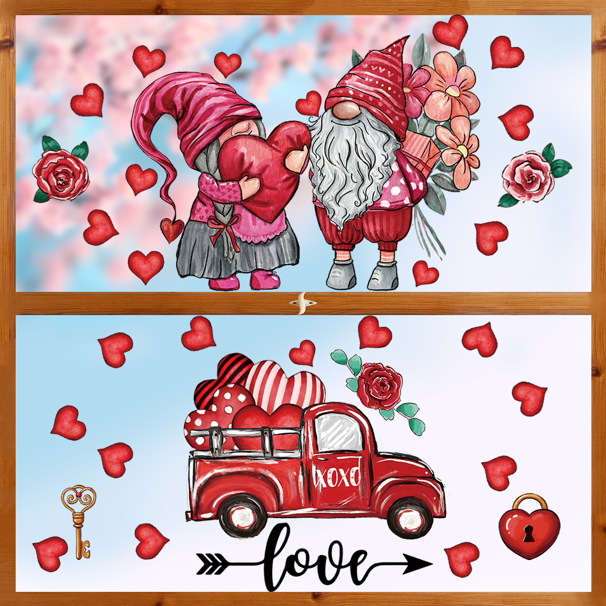 EKOUSN Valentines Day Decorations Valentine's Day Decoration Wall