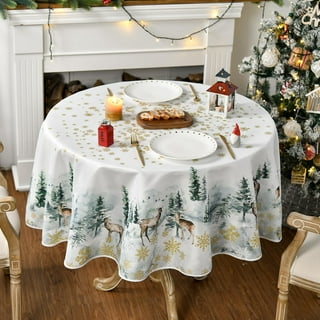 Elrene Home Fashions Christmas Classic Holiday Plaid Cotton Napkins,  Holiday Table Decor, 17 x 17, Set of 8