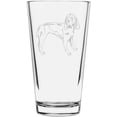 thumbnail image 1 of Artois Hound Dog Themed Etched All Purpose 16oz Libbey Pint Glass, 1 of 1