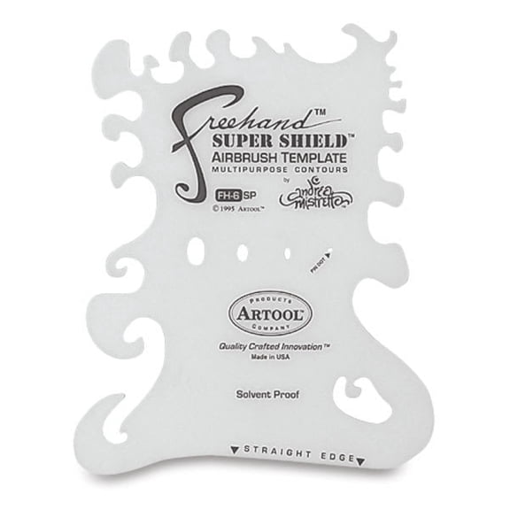 Artool Freehand Essential Seven Airbrush Template - FH-6, Super Shield