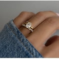 thumbnail image 1 of ArtpalaceByMitika Moissanite Oval Women Wedding Ring,Engagement Ring in (G-H, I2-I3), 14K Yellow Gold Plated, Promise Ring, 1 of 5