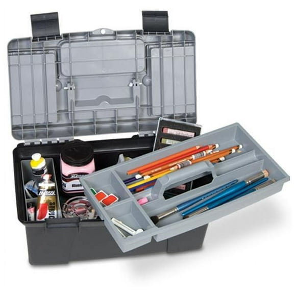 Artport 110 Art Supply Storage Box - Do-Ops Medium Box, Durable Case for Storing and Organizing Art Supplies - Protective Art Box Organizer for Paint, Spray Bottles, Brushes, Art Sets
