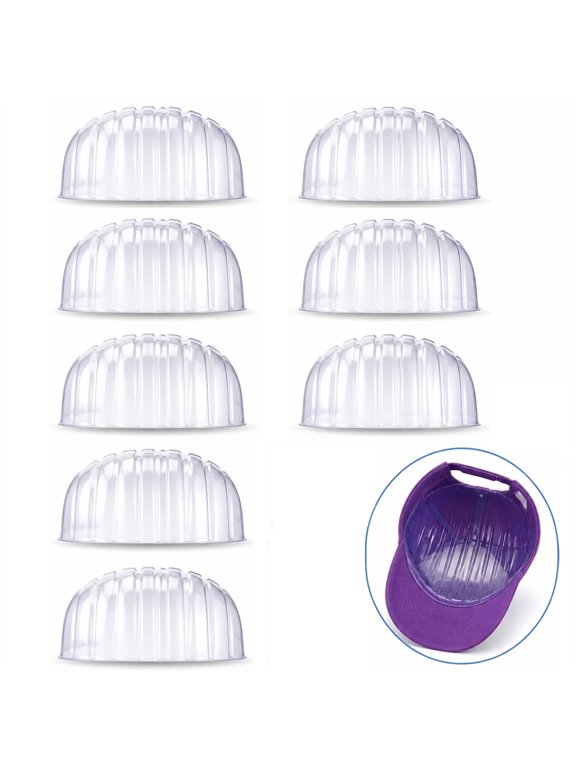10 Pcs Hat Shaper Baseball Cap Holder Set Plastic Clear Hat Display Stand Inner Support for Baseball Caps Shape Keeping Retail Photography Home Storage Gift for Collectors