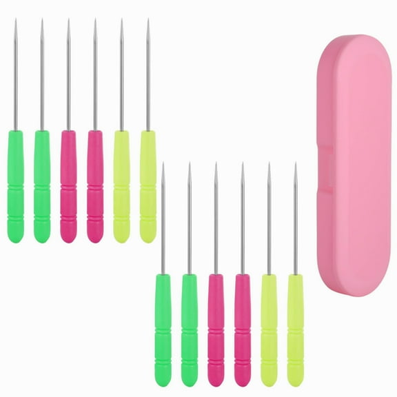 Artrylin 12Pcs Cookie Scribe Tool Sugar Stir Needle Stored in Plastic Box Colorful Cookie Decorating Tools Cookie Decorating Supplies for Royal Icing for DIY Baking Lovers