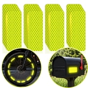 Artrylin 20Pcs Reflective Stickers 3.13" x 1.18"   Fluorescent Yellow-Green Safety Tape, Super Bright Reflective Decals for Cars,Motorcycles, Bikes, Helmets, Outdoor Waterproof Night Visibility.