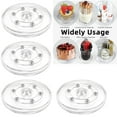 thumbnail image 1 of Artrylin 4Pcs Lazy Susan Turntable, 4 inch Round Acrylic Lazy Susan Turntable for Cabinet,Small Rotating Organizer for Kitchen Cabinets, Makeup Counter, Spice Racks,Table Top, 1 of 7