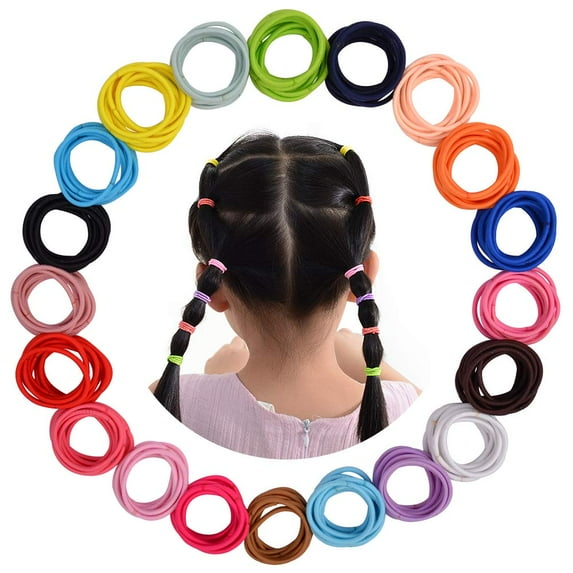 Artrylin Baby Hair Ties for Thin Hair Ponytail Holder for Newborn Girls, Toddler Rubber Bands for Hair Multicolor 180pcs