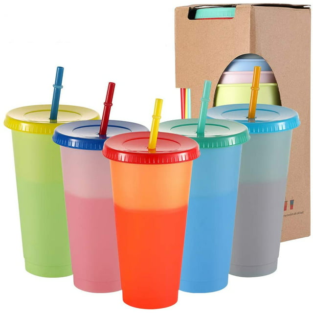 Artrylin Color Changing Plastic Tumblers- Color Changing Cups Cold ...